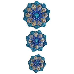 بشقاب میناکاری رستا مدل 346-15-102 مجموعه سه عددی