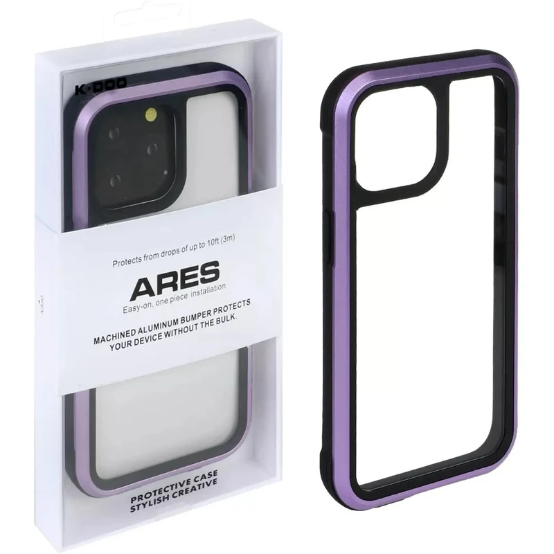 کاور کی-دوو مدل Ares deep purple مناسب برای گوشی موبایل اپل iPhone 14 pro