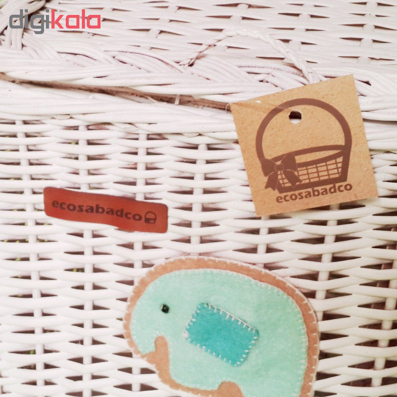 ست سطل و کاور دستمال کاغذی کودک اکوسبدکو مدل moas35_205B