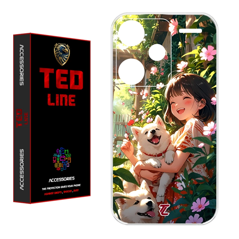 کاور تدلاین طرح سگ کد 1177 مناسب برای گوشی موبایل شیائومی Redmi Note 13 Pro Plus