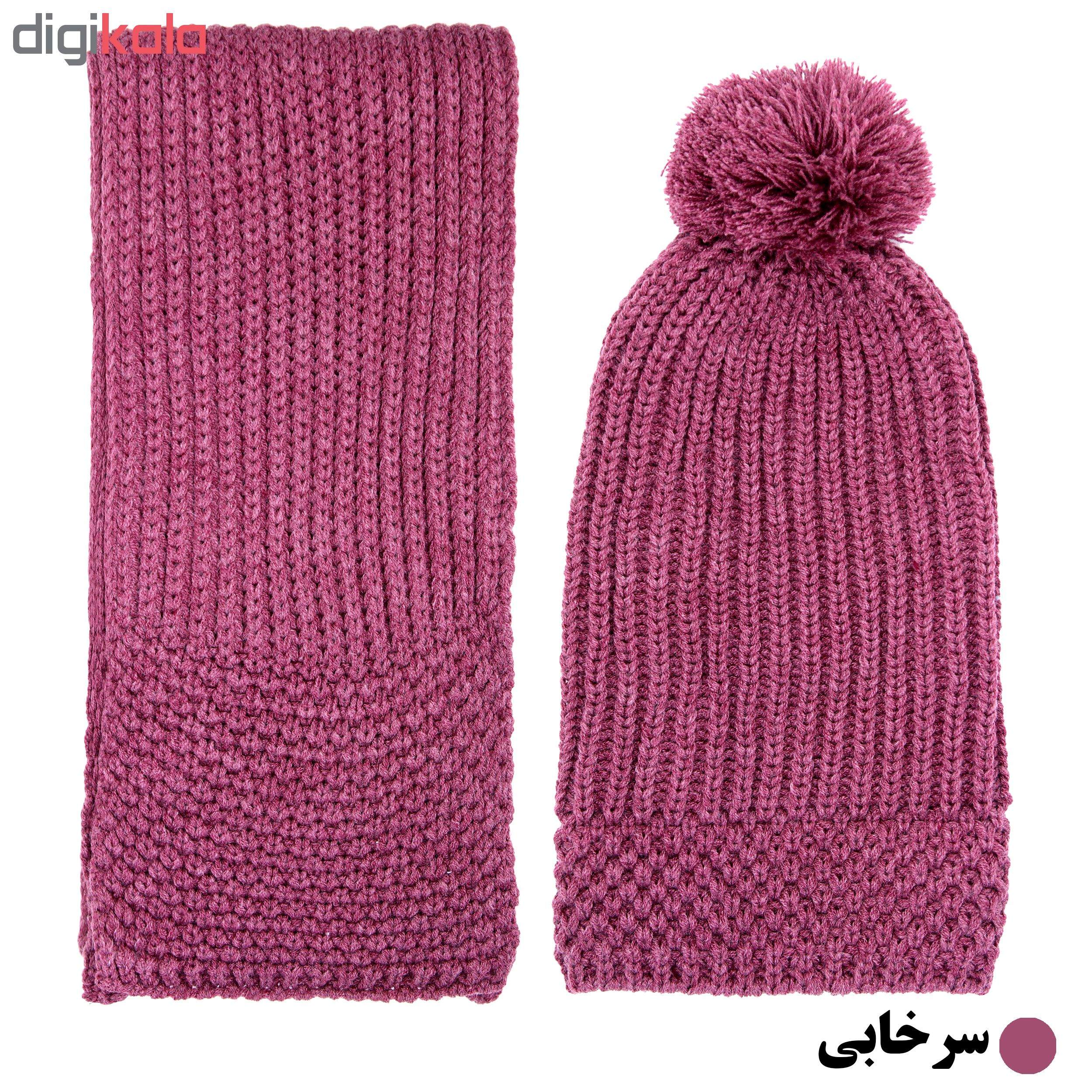 ست کلاه و شال گردن زنانه مدل Z8320