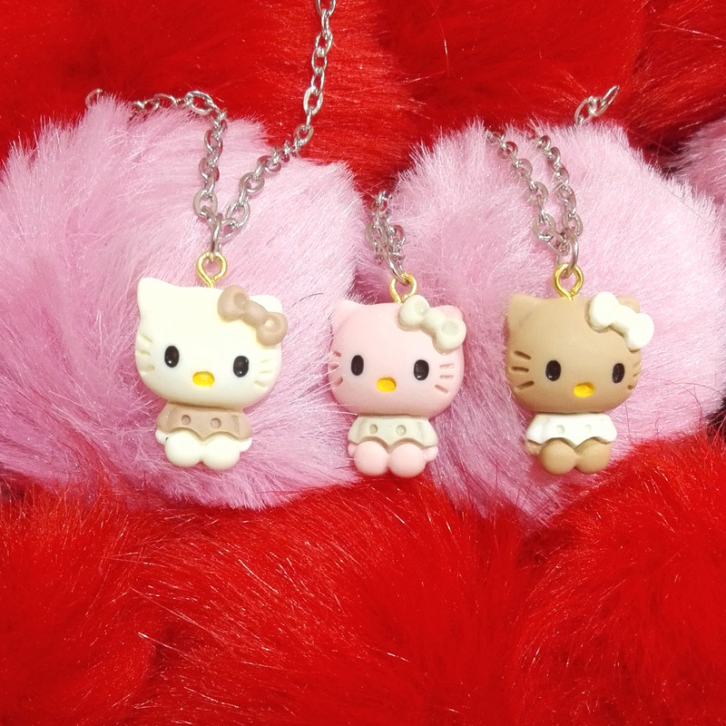 گردنبند دخترانه مدل Hello kitty