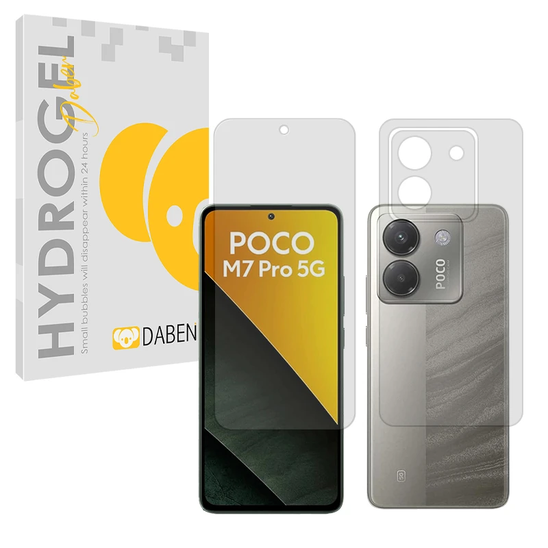 محافظ صفحه نمایش مات دبن مدل Tough مناسب برای گوشی موبایل شیائومی Poco M7 Pro 5G به همراه محافظ پشت گوشی