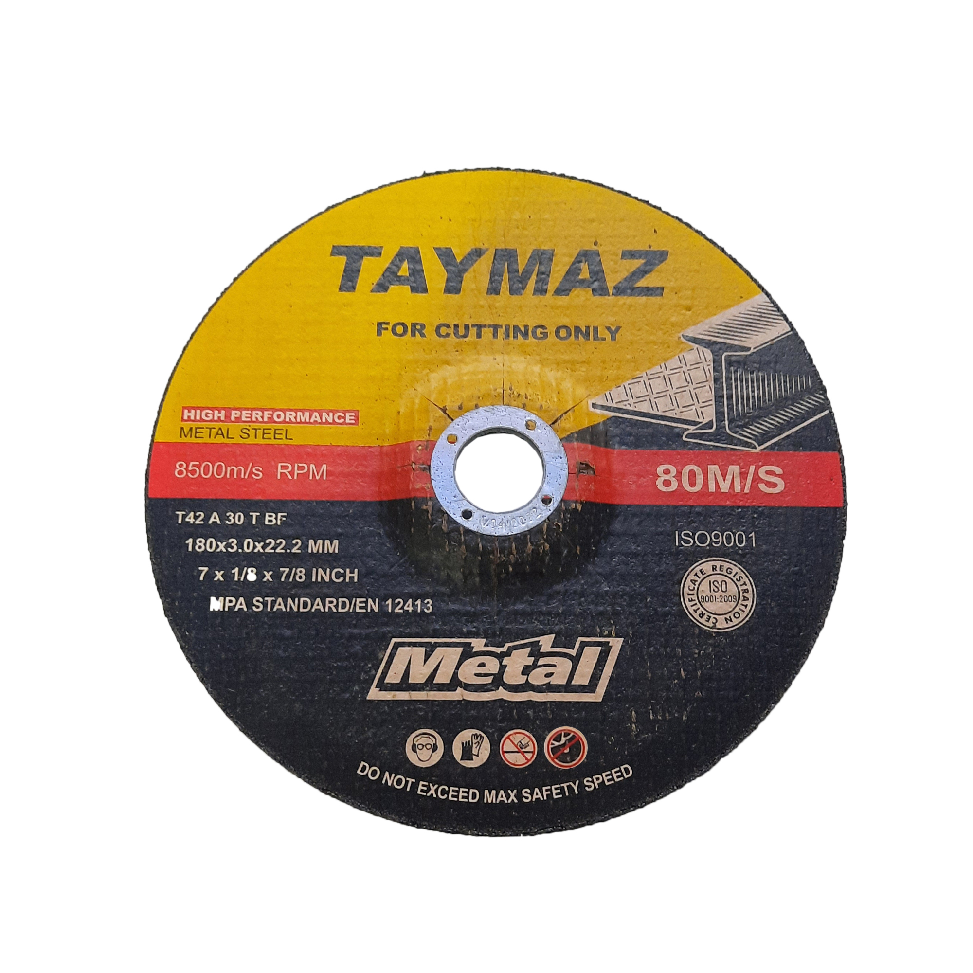 صفحه سنگ برش فلز تایماز مدل 8500 RPM