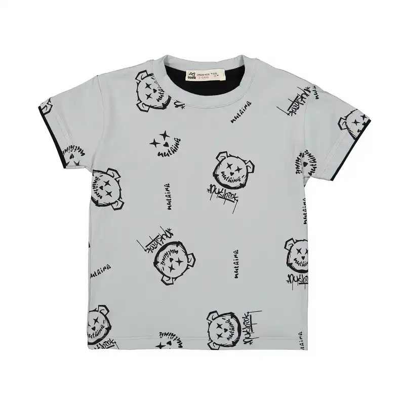 تی شرت آستین کوتاه پسرانه نونا مدل 2211807-90