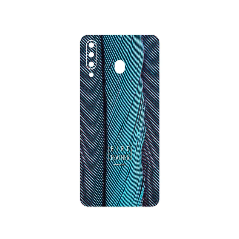 برچسب پوششی ماهوت مدل Turquoise feathers مناسب برای گوشی موبایل سامسونگ Galaxy M30