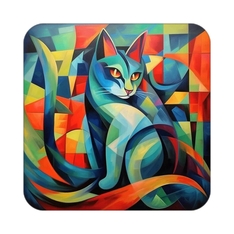 زیر لیوانی کاکتی طرح حیوانات رنگی مدل mp26029