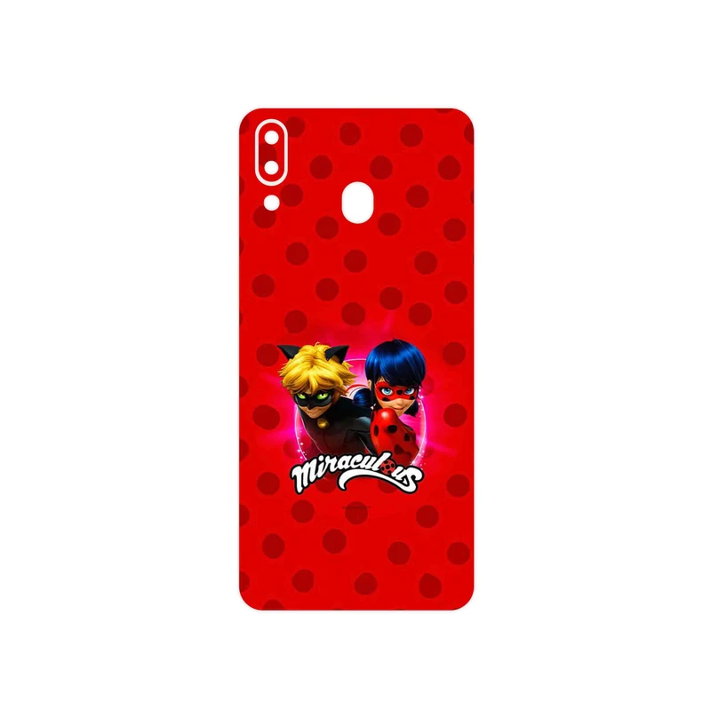 برچسب پوششی ماهوت مدل Ladybug and Cat Noir مناسب برای گوشی موبایل سامسونگ Galaxy M20