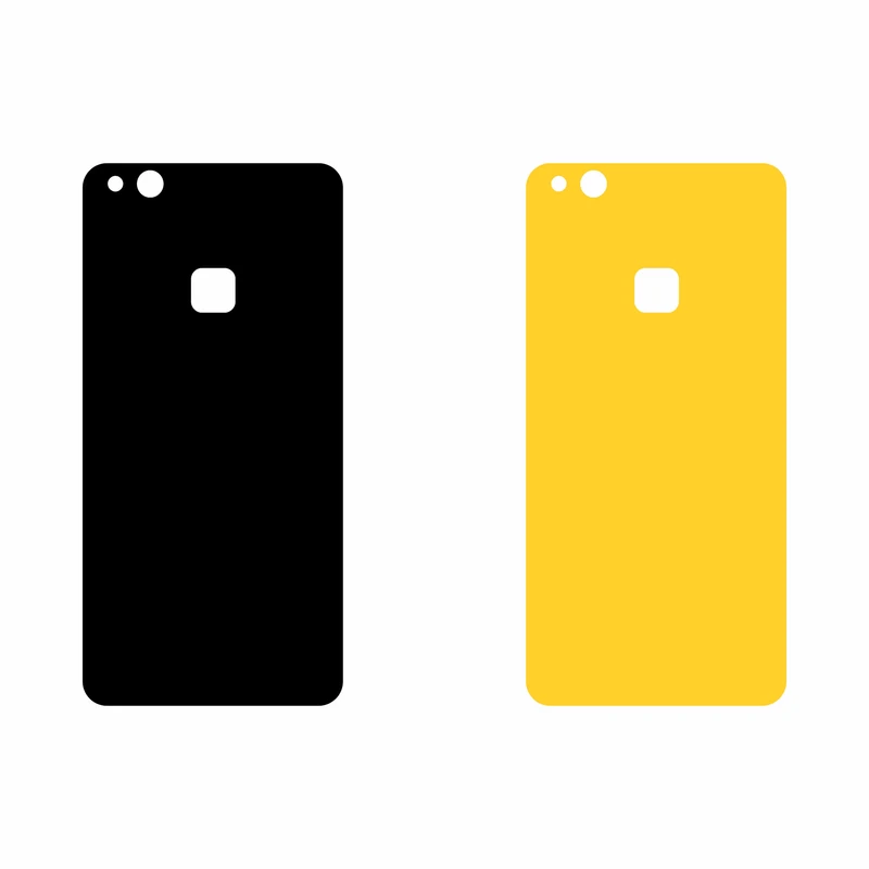 برچسب پوششی مدل 3A-Yellow&amp;Black مناسب برای گوشی موبایل هوآوی P10 Lite مجموعه دو عددی