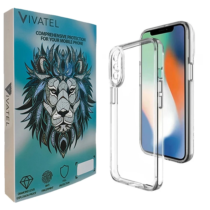 کاور ویواتل مدل Transparent مناسب برای گوشی موبایل اپل iPhone X/Xs