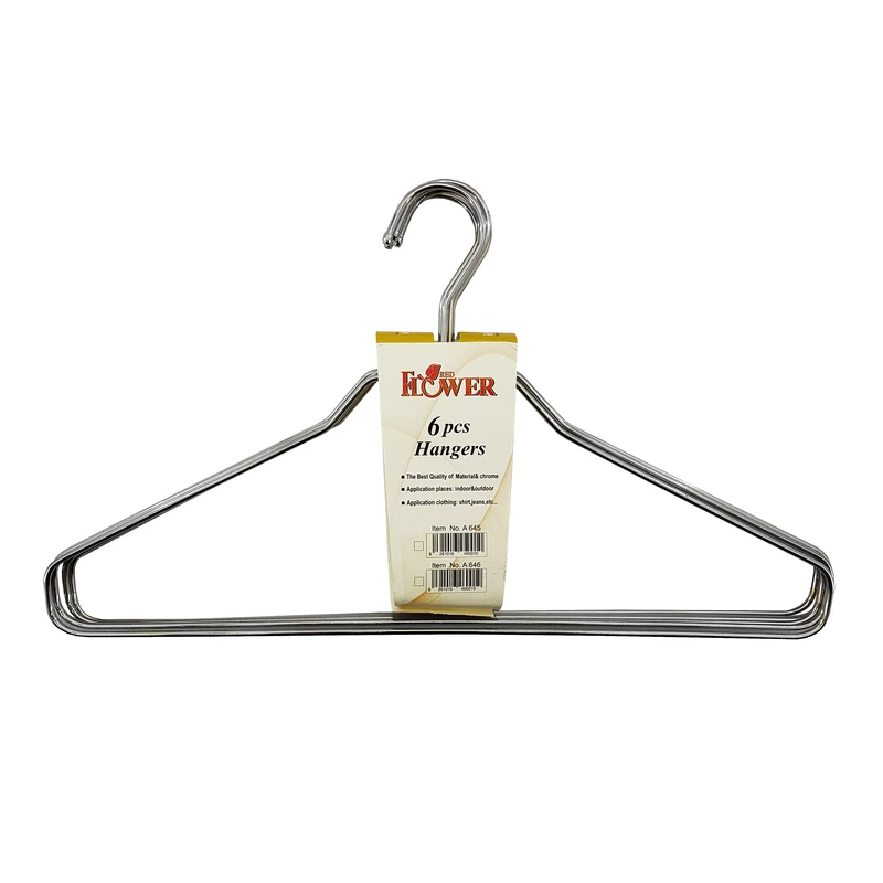 چوب لباسی مدل ردفلاور کد 645 بسته 6 عددی