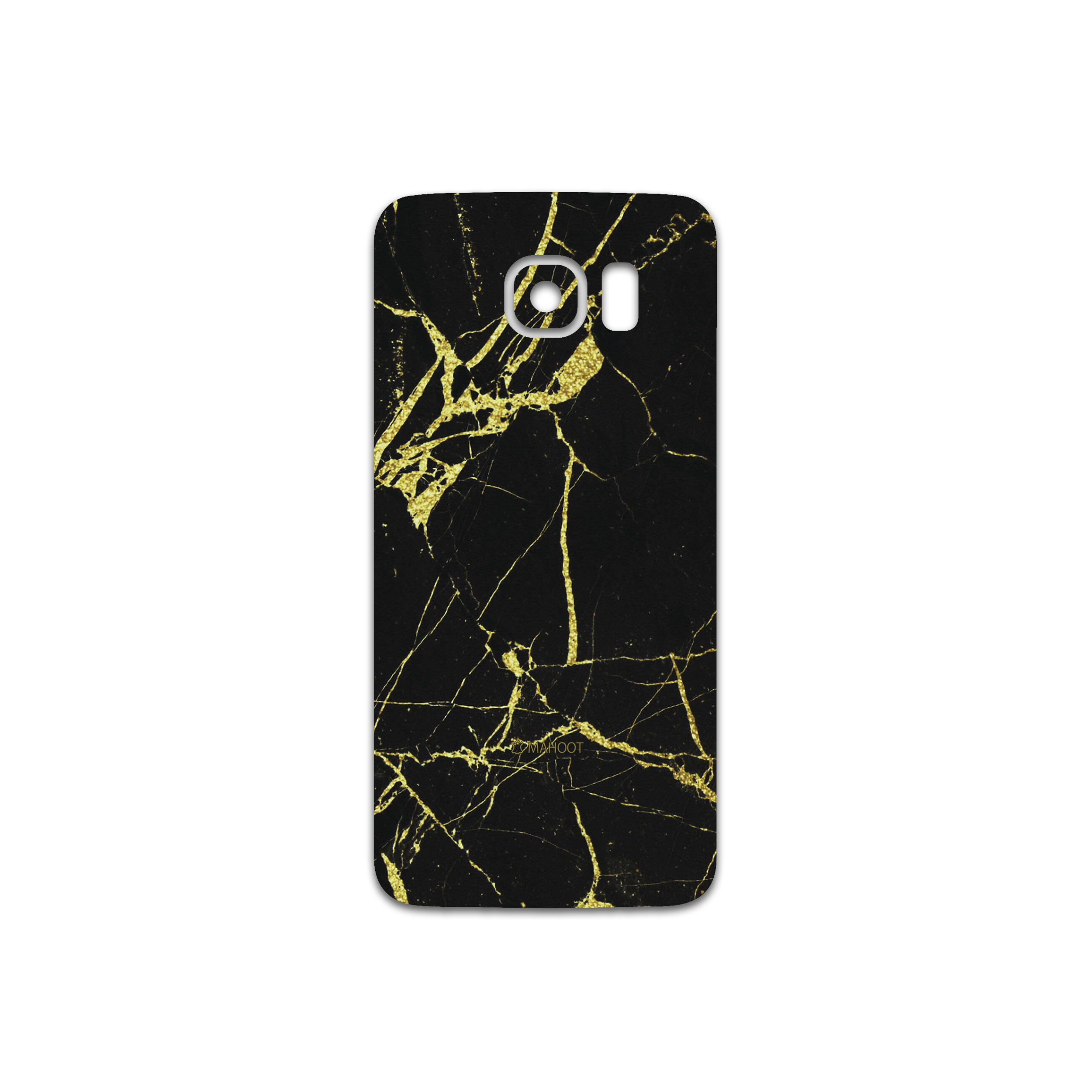 برچسب پوششی ماهوت مدل Graphite-Gold-Marble مناسب برای گوشی موبایل سامسونگ Galaxy S6