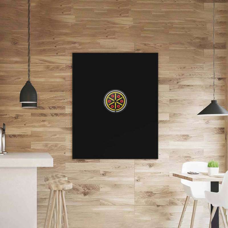 چراغ دیواری نئون دیزاین طرح Pizza_YL