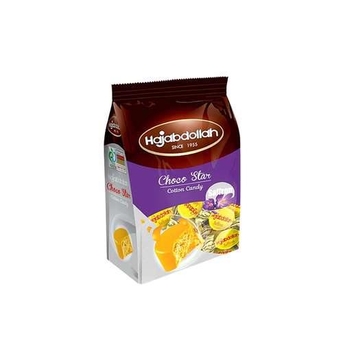 پشمک زعفران پسته ای  حاج عبدالله - 250 گرم