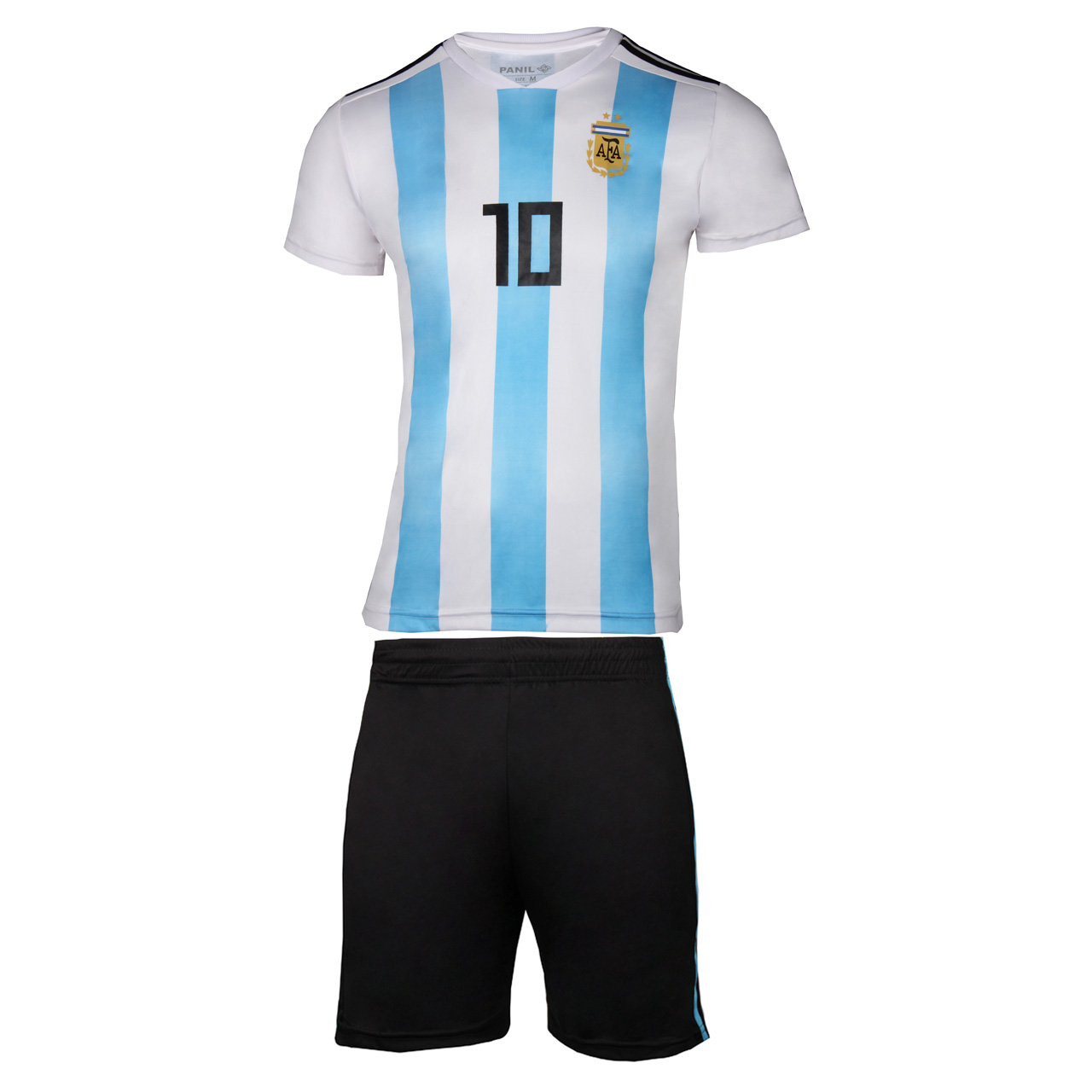 پیراهن و شورت ورزشی پانیل طرح تیم آرژانتین کد 3047