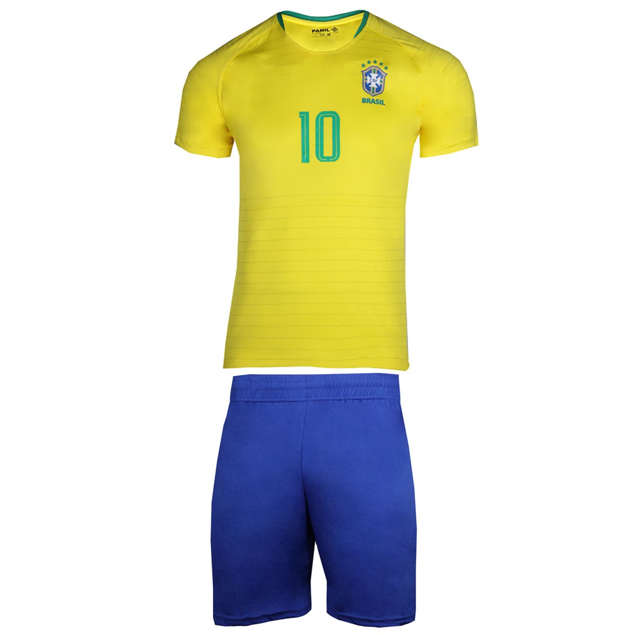 پیراهن و شورت ورزشی پانیل طرح تیم برزیل کد 3013 -  - 1