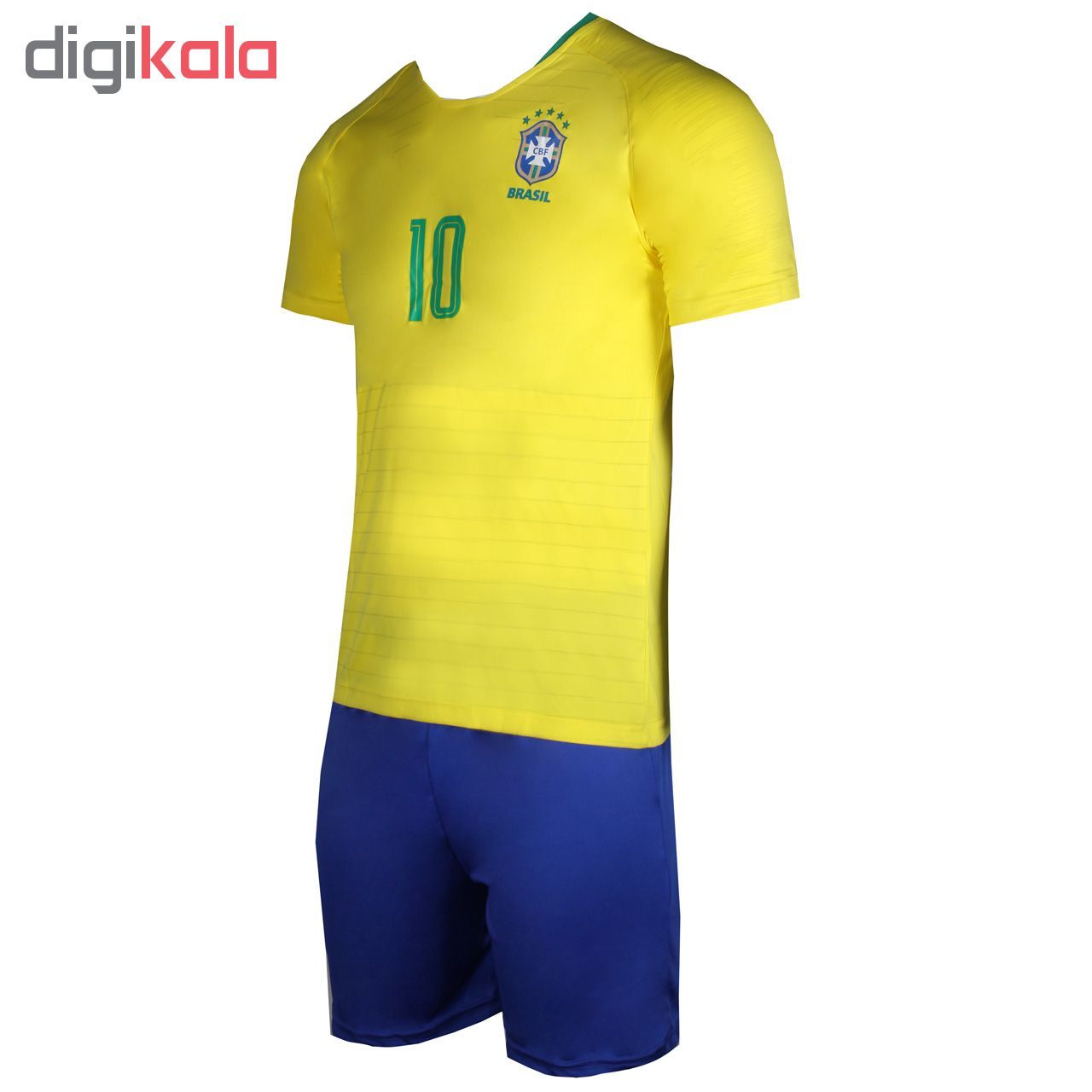 پیراهن و شورت ورزشی پانیل طرح تیم برزیل کد 3013 -  - 2