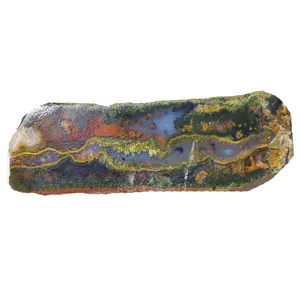 سنگ راف عقیق مدل منظره جنگلی کد A 20