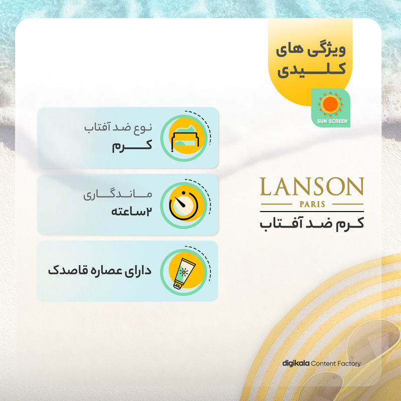 کرم ضدآفتاب لانسون شماره 1، حجم 40 میلی‌لیتر در ارزانترین فروشگاه اینترنتی ایران ارزان