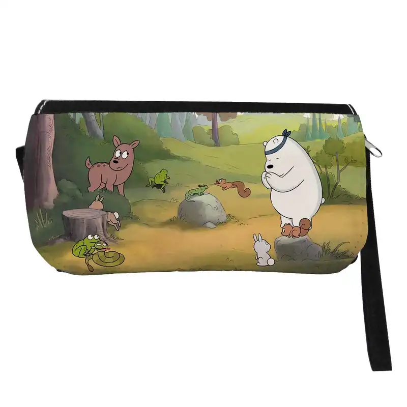 جامدادی مدل دوزیپ طرح انیمیشن خرس های کله فندقی کد NI595