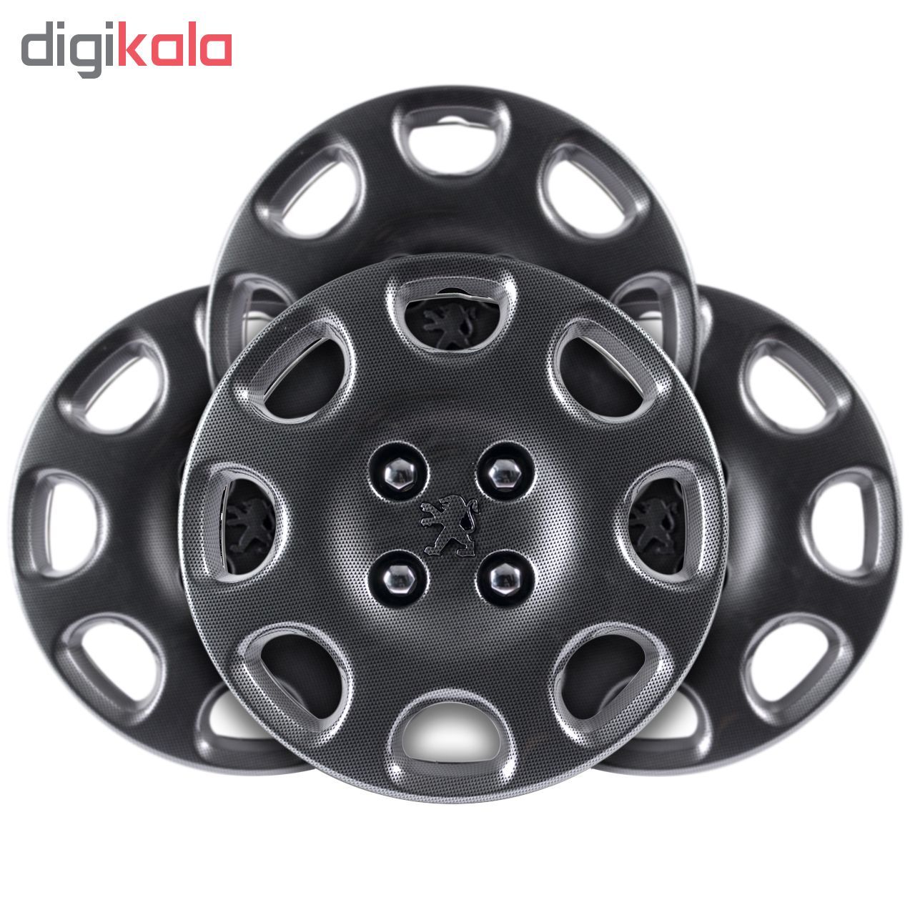 قالپاق چرخ استیلا مدل Carbon سایز 14 اینچ مناسب برای پژو 206 main 1 1