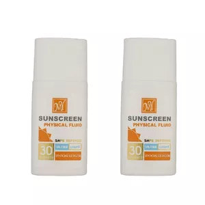 فلوئید ضد آفتاب بی رنگ مای +SPF30 مدل Hypoallergen مناسب انوع پوست حجم 50 میلی لیتر مجموعه 2 عددی