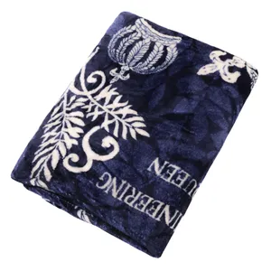 پتو زرین مدل Navy Blue یکنفره کد 4141 سایز 160×200