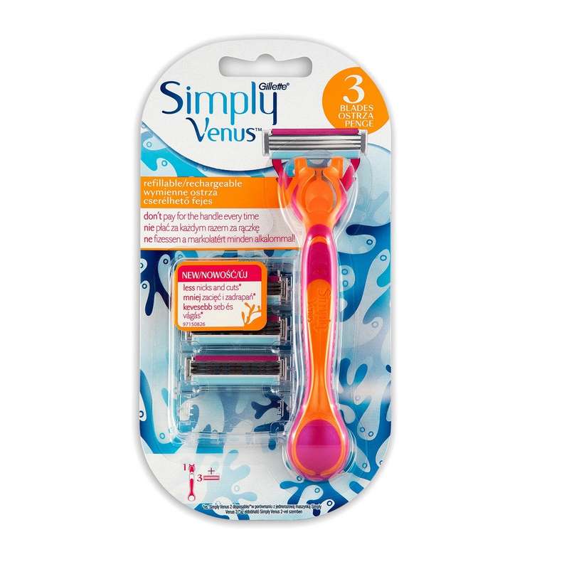 خود تراش ژیلت مدل Simply Venus 3 خود تراش ژیلت مدل Simply Venus 3