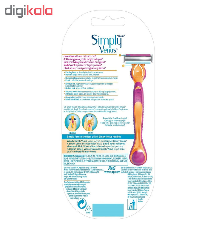 خود تراش ژیلت مدل Simply Venus 3 خود تراش ژیلت مدل Simply Venus 3