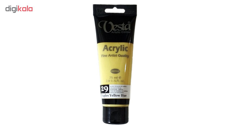 رنگ اکریلیک وستا مدل 29 Naples Yellow Hue حجم 75 میلی لیتر
