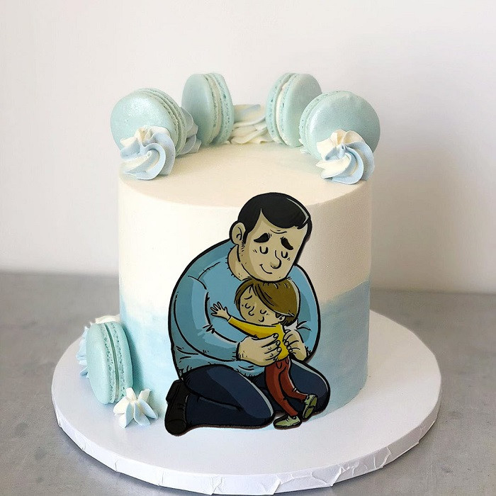 تاپر تزیین کیک به گز مدل Best Dad تاپر تزیین کیک به گز مدل Best Dad