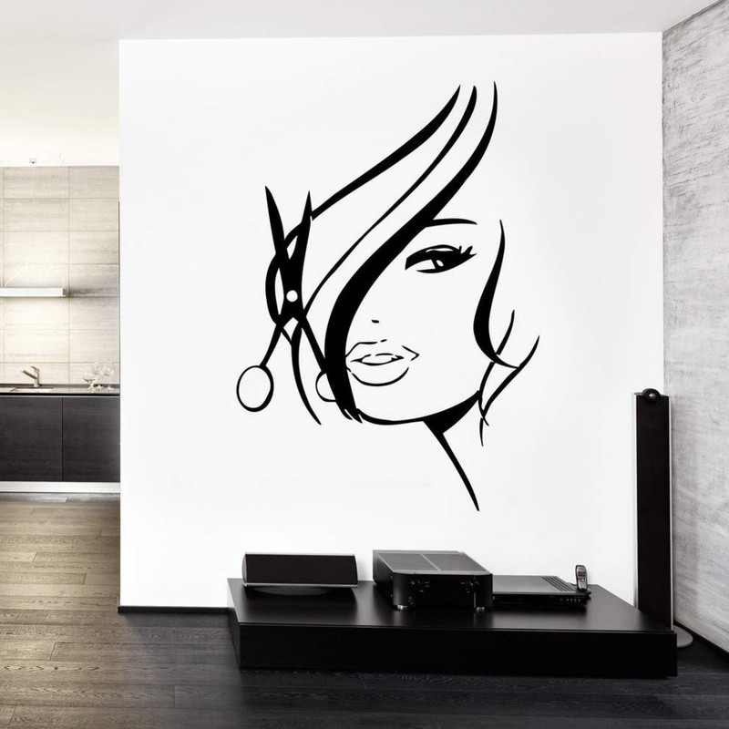 استیکر وی وین آرت طرح سالن زیبایی کد S7