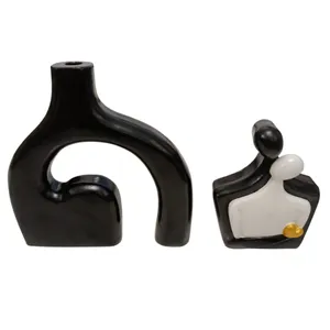 گلدان سنگی مدل ChP5 به همراه مجسمه