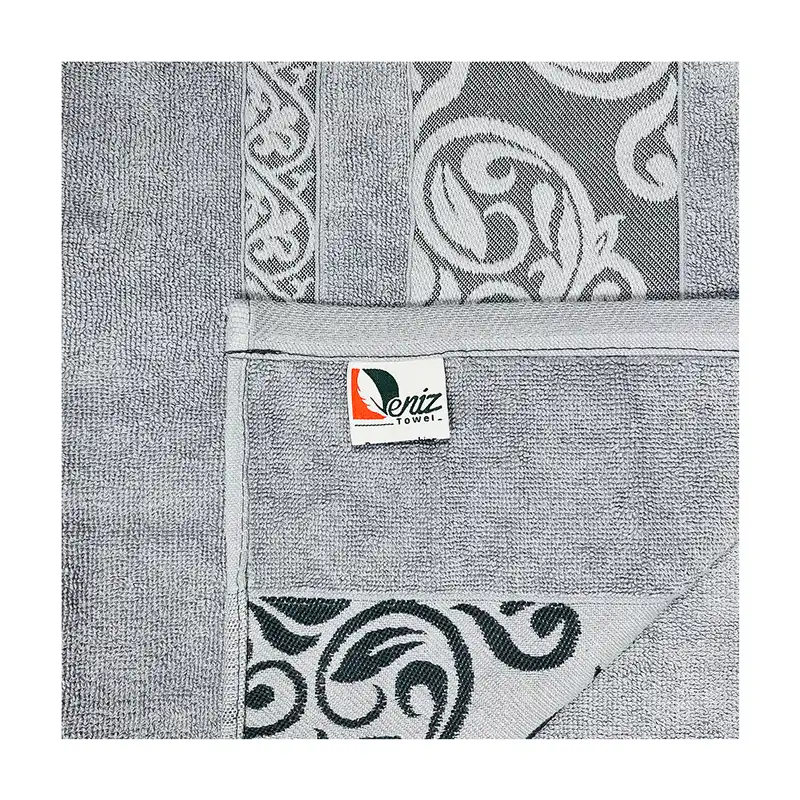 حوله حمامی دنیز طرح آنیسا سایز 100×160 سانتی متر