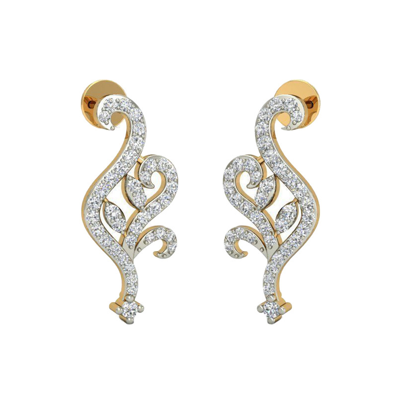 گوشواره نقره زنانه ژابیز کد 019