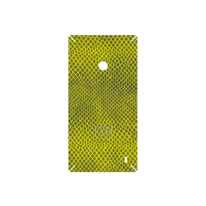 برچسب پوششی ماهوت مدل Yellow Snake Skin مناسب برای گوشی موبایل نوکیا Lumia 520