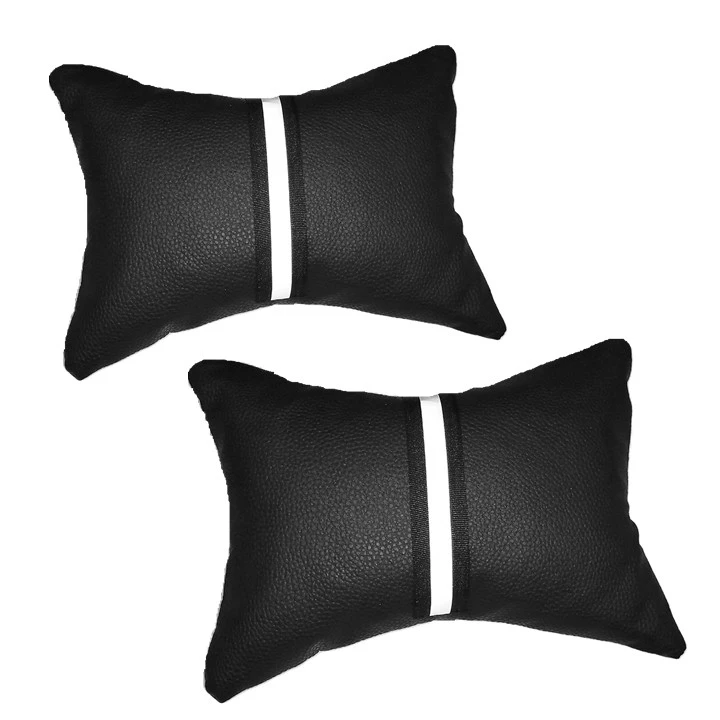 پشت گردنی صندلی خودرو مدل چرمی شبرنگدار کد Lfbr مجموعه 2 عددی