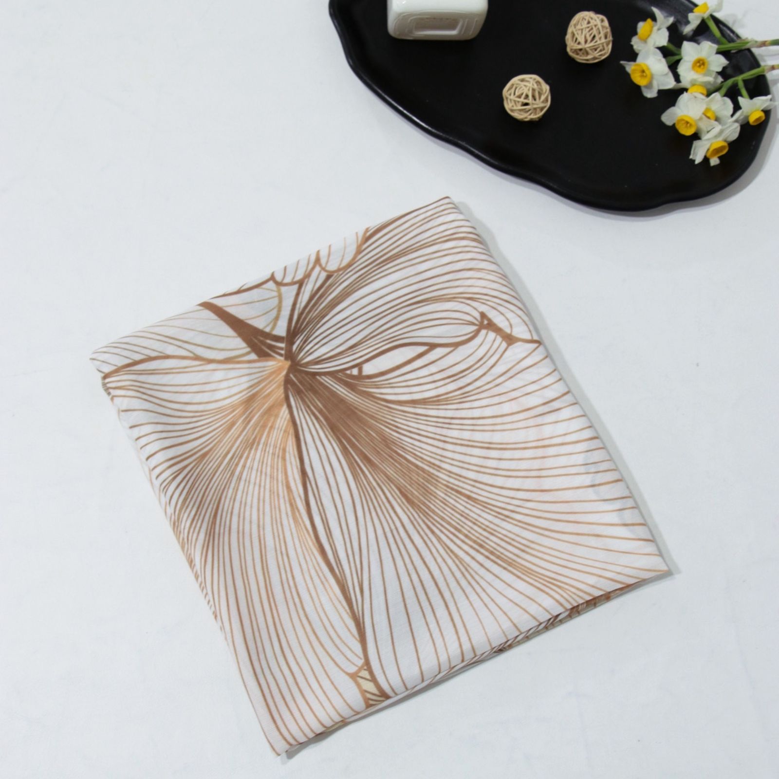 شال زنانه مدل نخی تابستانه جدید گل درشت کد a-3087 -  - 14