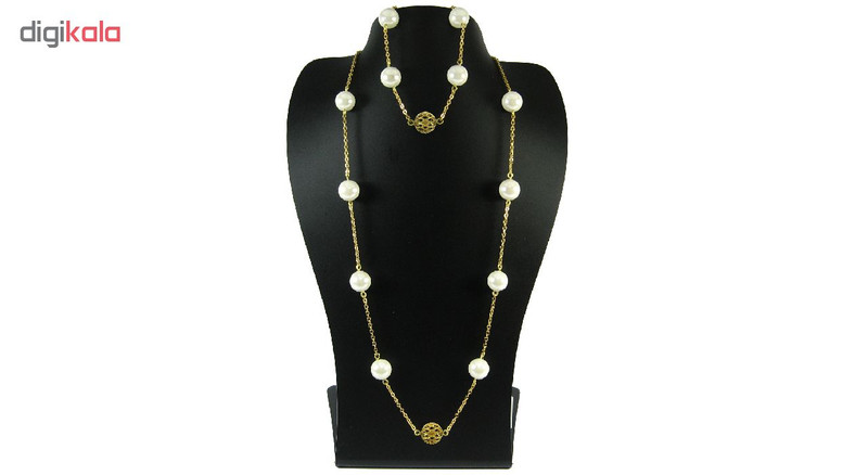 نیم ست طلا 18 عیار زنانه مانچو مدل smg005