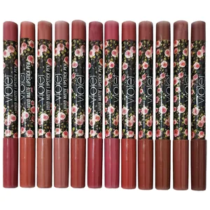 رژ لب مدادی وییولت مدل VIVID MATE بسته 12 عددی