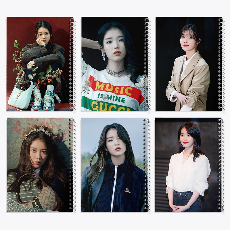 دفتر مشق 50 برگ خندالو طرح آیو (IU) کد 777 مجموعه 6 عددی