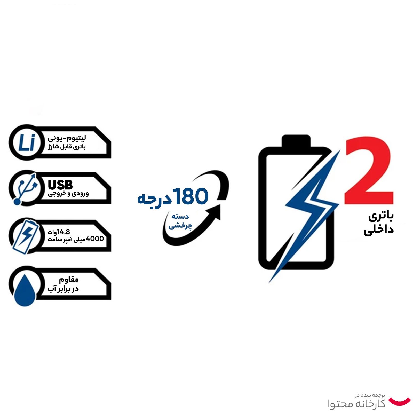 نور افکن دستی کنزاکس مدل KEL-1300 -  - 14