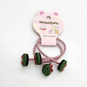 کش مو دخترانه مدل قورباغه کد KSH669 بسته 2 عددی