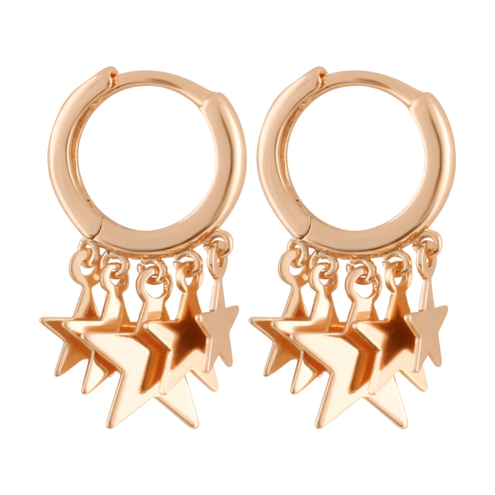گوشواره زنانه ژوپینگ مدل ستاره کد E3372 -  - 1
