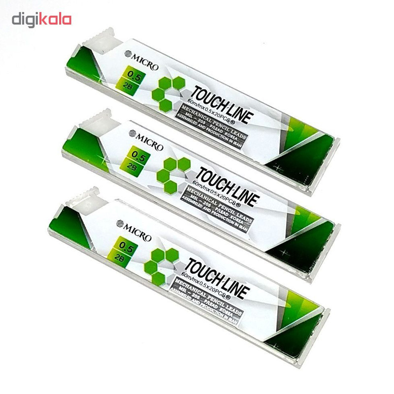 نوک‌ مداد نوکی 0.5 میلی متری میکرو مدل TOUCH-LINE بسته 3 عددی