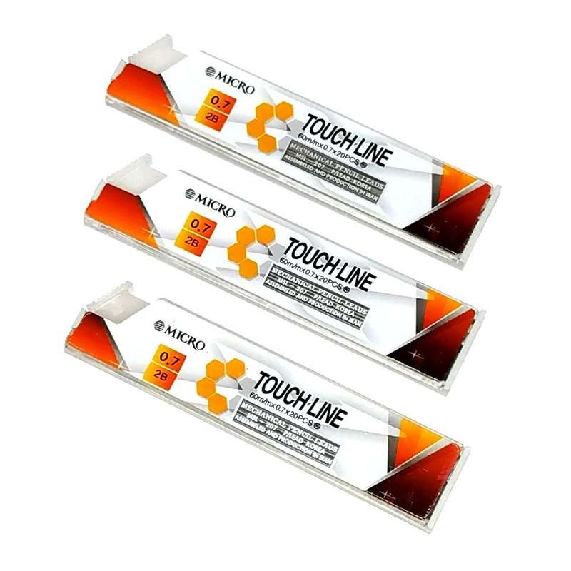 نوک‌ مداد نوکی 0.7 میلی متری میکرو مدل TOUCH-LINE - بسته 3 عددی