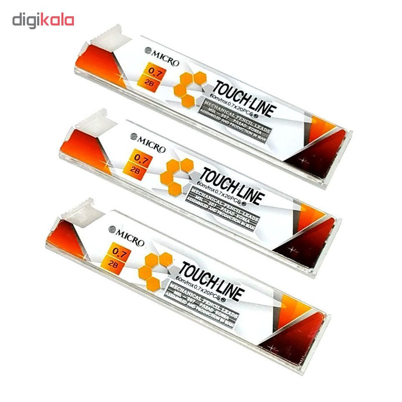 نوک‌ مداد نوکی 0.7 میلی متری میکرو مدل TOUCH-LINE - بسته 3 عددی