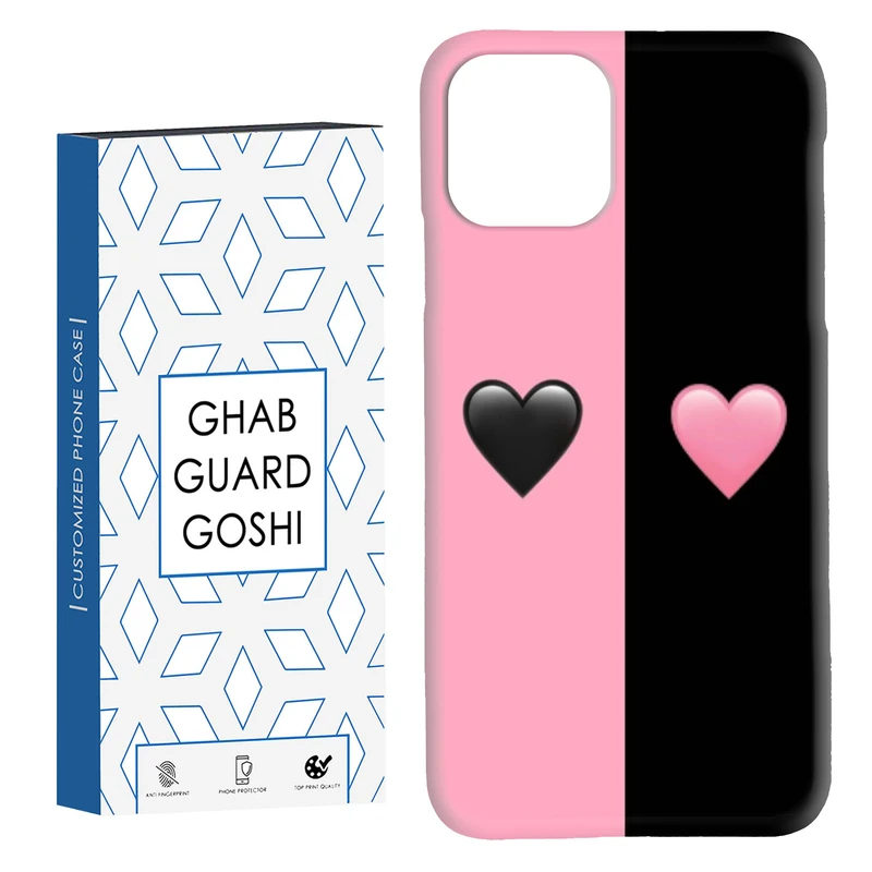 کاور قاب گارد گوشی طرح صورتی مشکی کد Dimo-251 مناسب برای گوشی موبایل اپل  IPHONE 11 PRO MAX