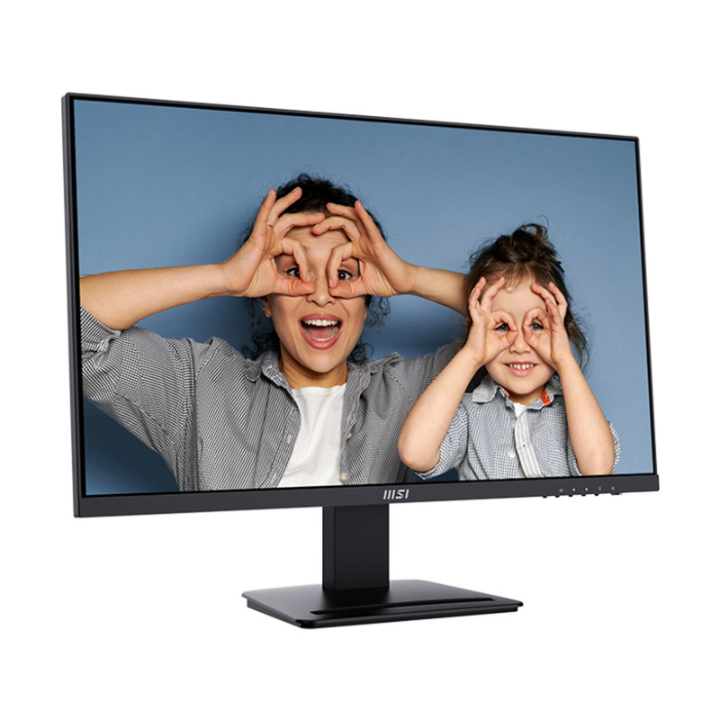 مانیتور 27 اینچ ام اس آی مدل PRO MP273U، رزولوشن 4K UHD، پنل IPS، نرخ بروزرسانی 60 هرتز، با نسبت تصویر 16:9، دارای اسپیکر داخلی، دارای پورت HDMI و DisplayPort و خروجی هدفون