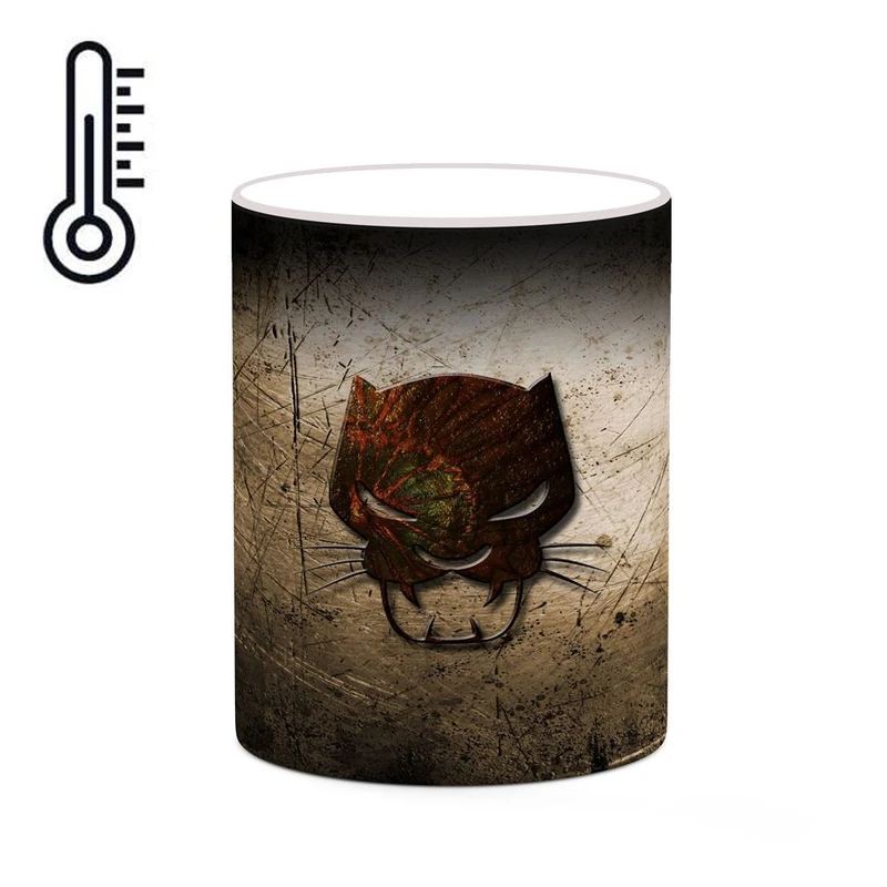 ماگ حرارتی کاکتی مدل بلک پنتر Black Panther Marvel کد mgh38055